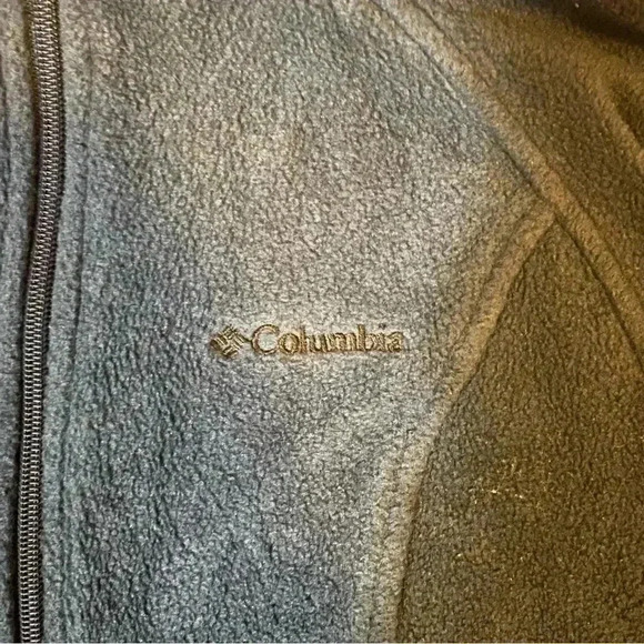 Columbia Women's Sweatshirt Fleece Jacket Front Zip-up Sportswear Blue Size S - Picture 3 of 16